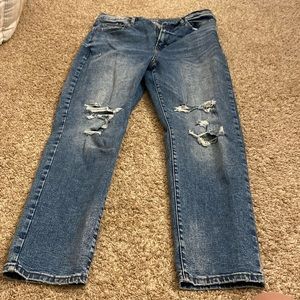 Ana jeans, high-rise cropped flare, size 12